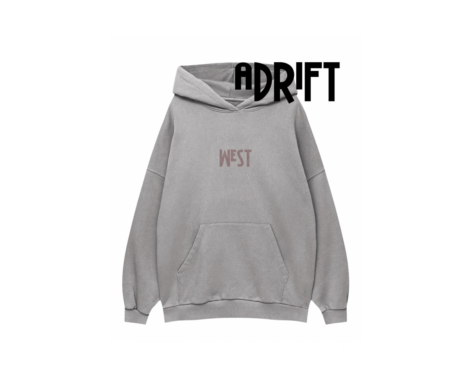 Unisex West Özel Tasarım Swearshirt Hoodie Beyaz