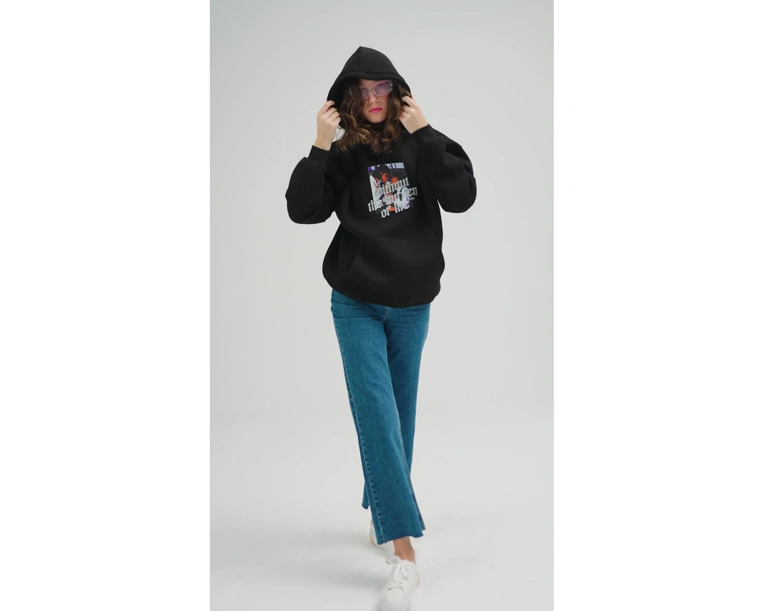 Unisex Without The Burden Sweatshirt Hoodie Siyah