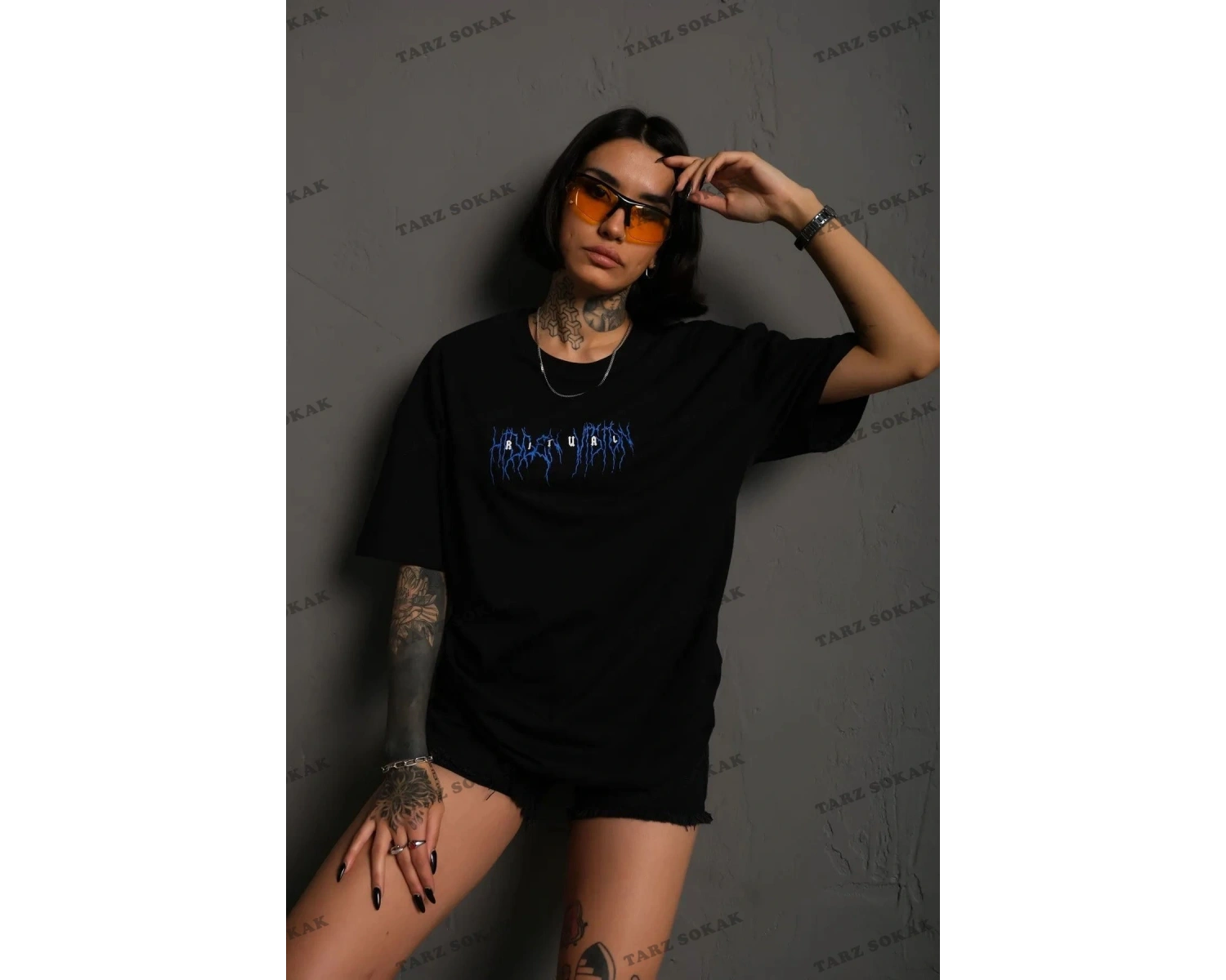 unrivaled Ritual Baskılı Oversize Pamuk Unisex