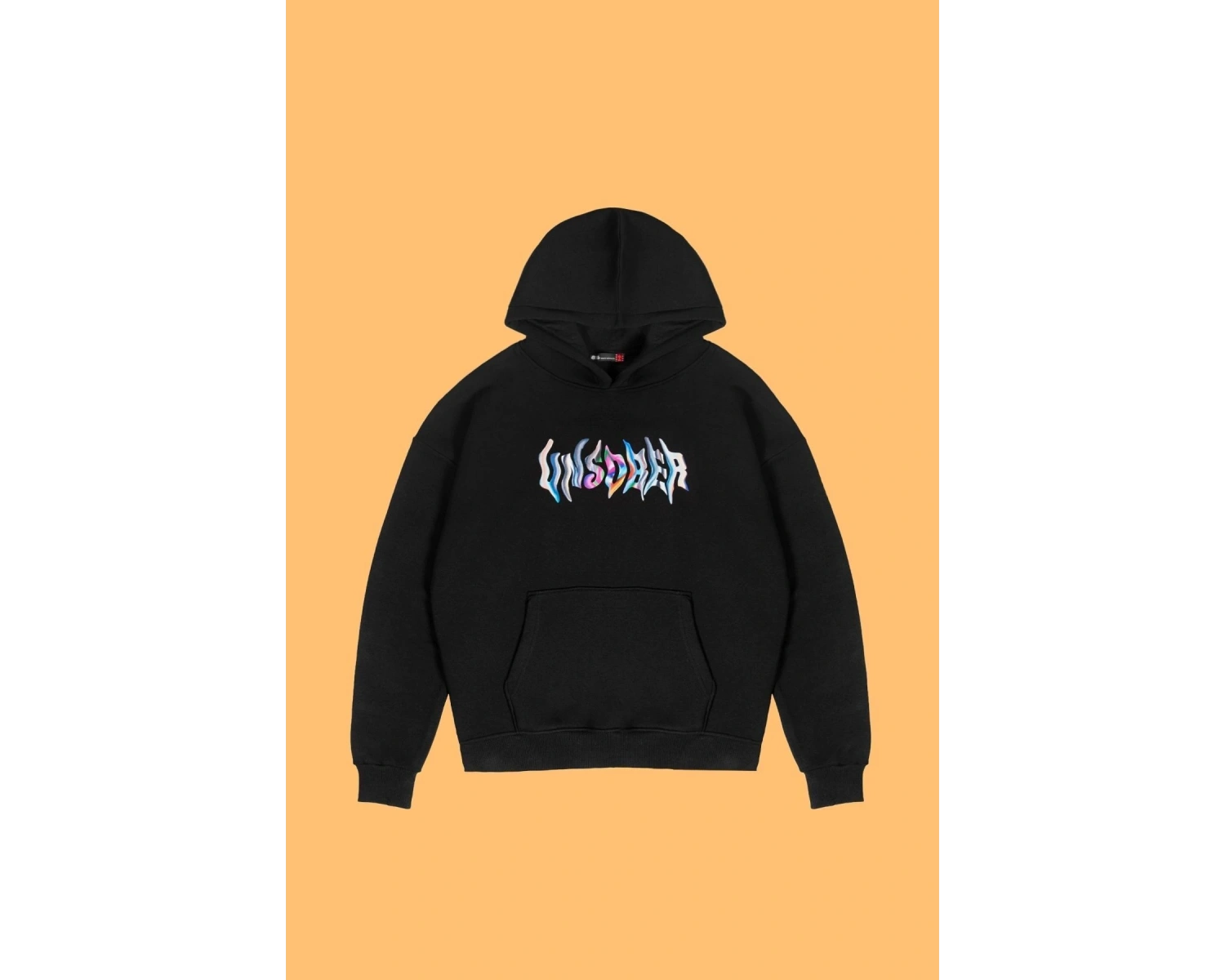 Unsober Baskılı Oversize Unisex Siyah