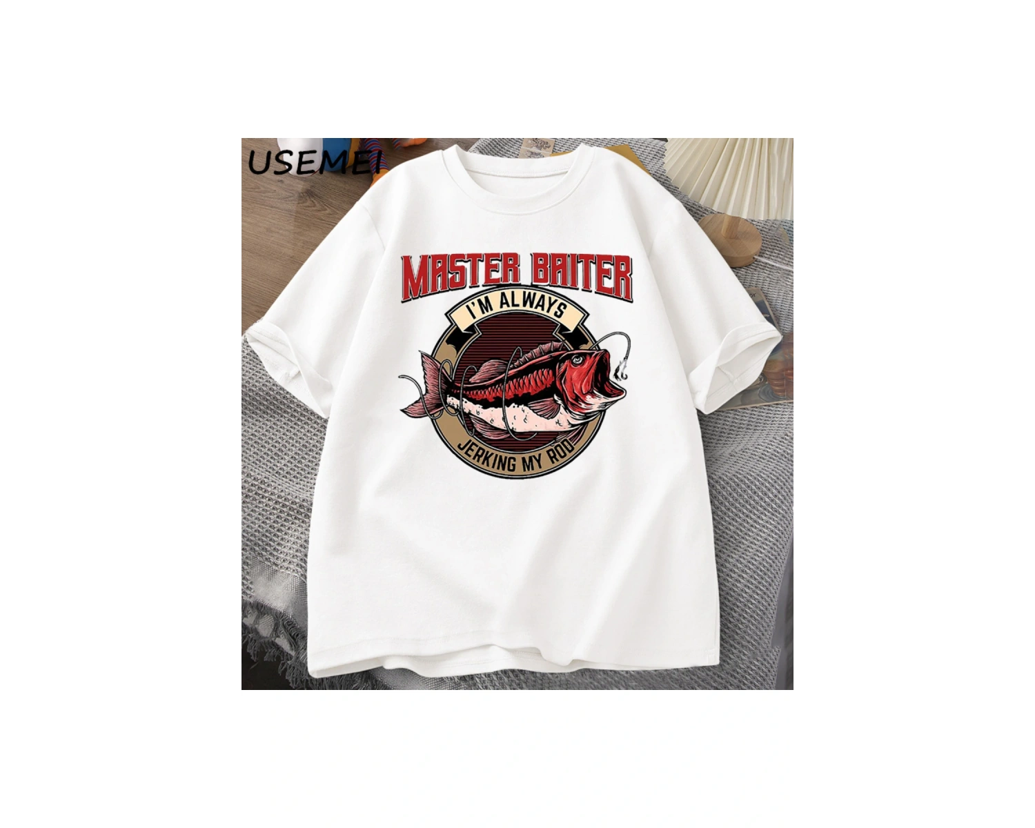 Usta Baiter Ben Her Zaman Mastürbasyon Benim Çubuk T-Shirt Erkekler Rahat Kısa Kollu babalar 2833