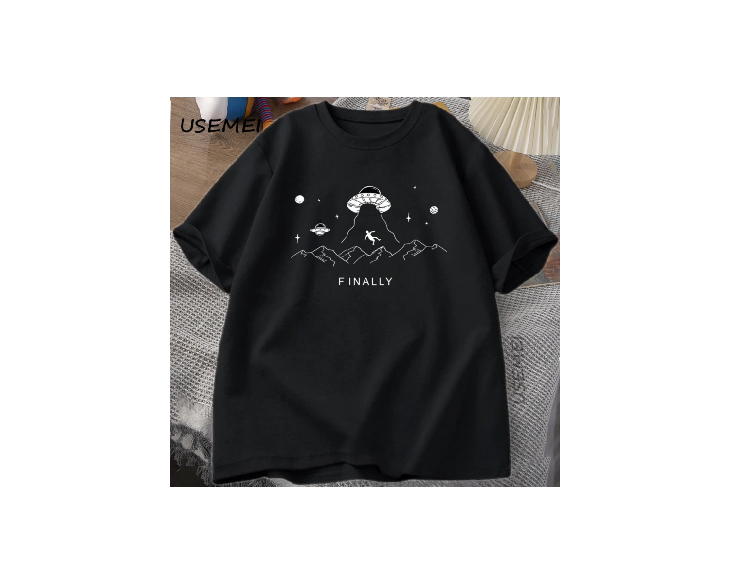 Uzaylı Kaçırma Nihayet T Shirt UFO Komik Uzay Tshirt Harajuku Pamuk Tee Unisex Giyim Büyük Bo 2829