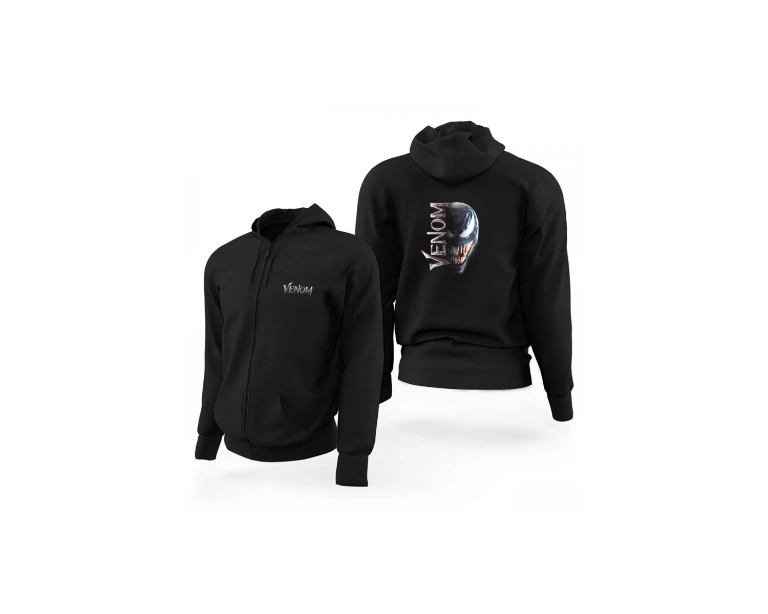 Venom Fermuarlı Kaps?onlu Sweatshirt 12930