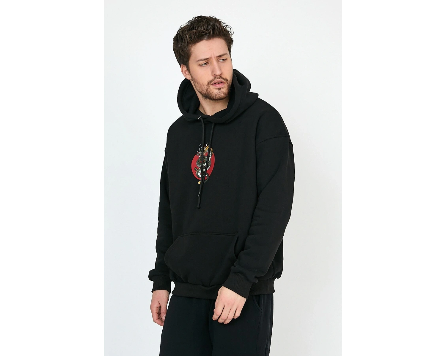 Victory or Death Siyah Oversize Unisex Kapüşonlu Sweatshirt Hoodie