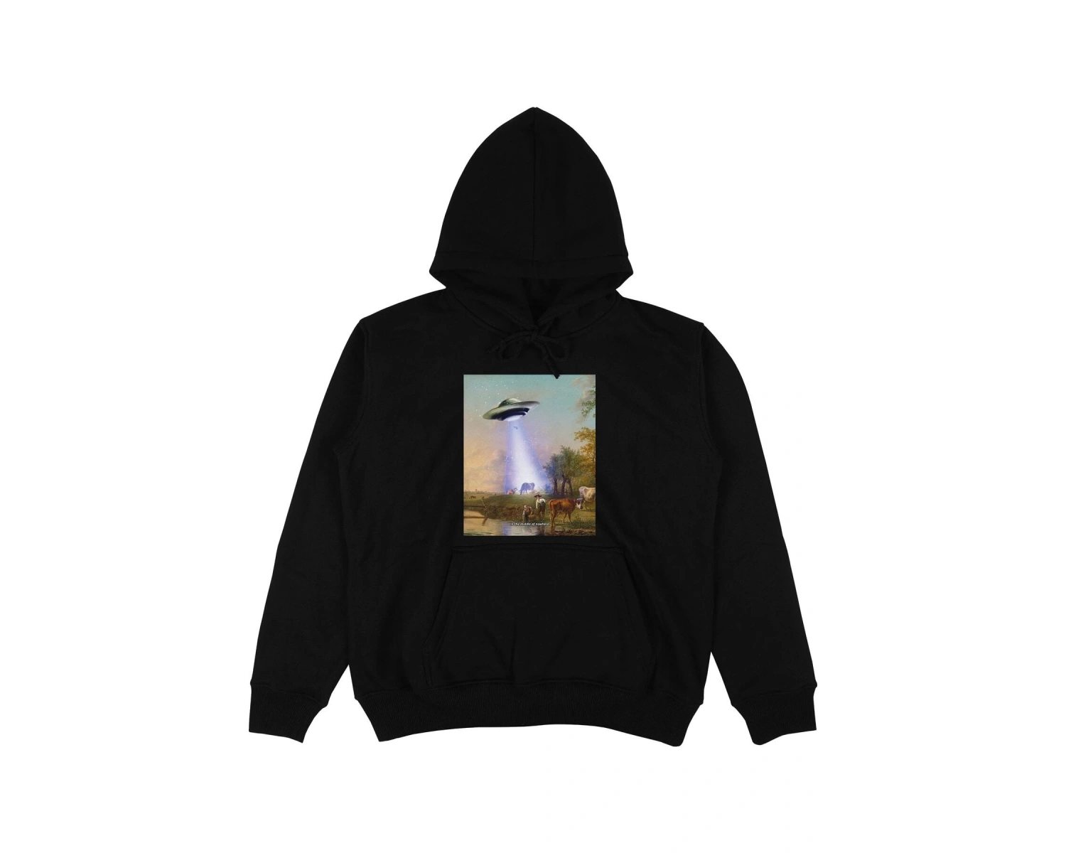 Village Beyaz Oversize Unisex Kapüşonlu Sweatshirt Hoodie