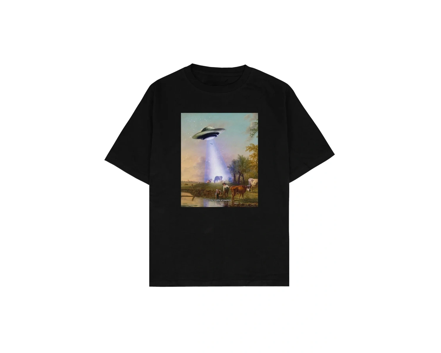 Village Beyaz Oversize Unisex T-shirt