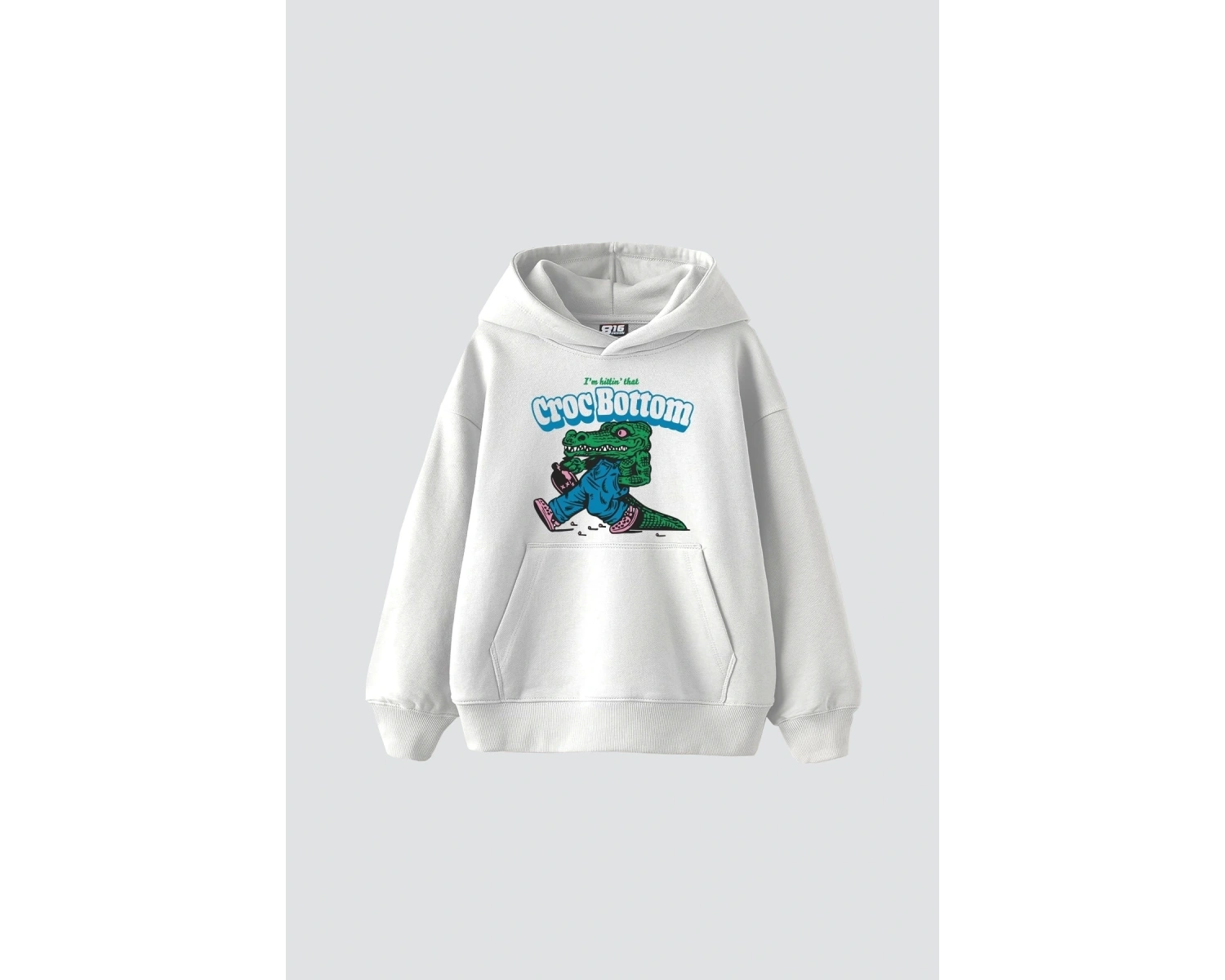 Vırtual Tracks Baskılı Oversize Unisex Premium Beyaz