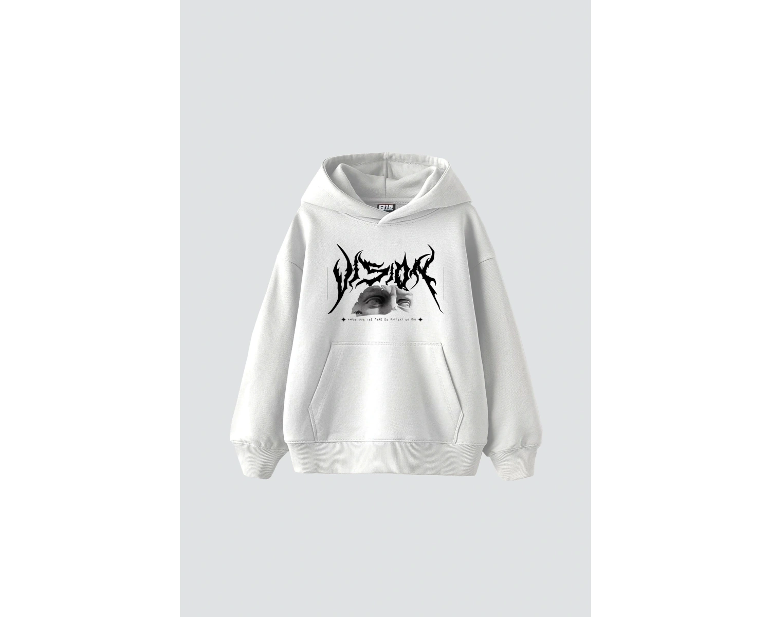 Vision Of Poseidon Baskılı Oversize Unisex Premium Beyaz