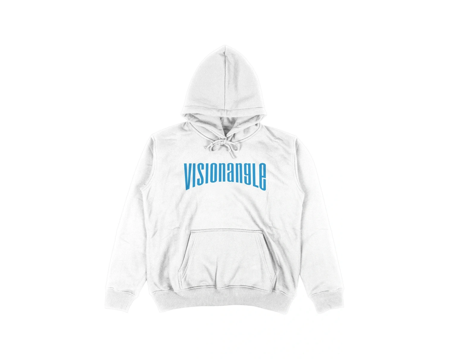 Visionangle Beyaz Oversize Unisex Kapüşonlu Sweatshirt Hoodie