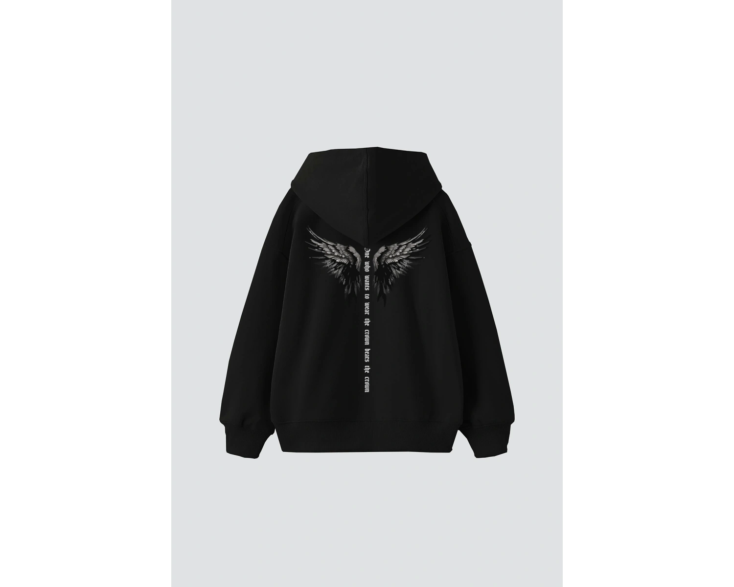 Wınget Crown Baskılı Oversize Unisex Beyaz