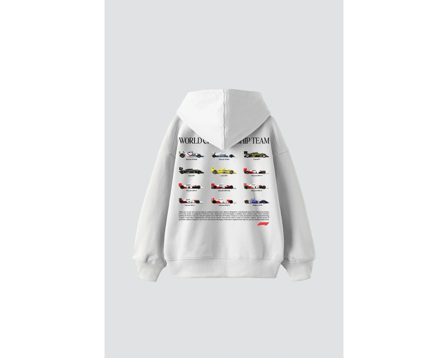 World Championship Team Baskılı Oversize Unisex Beyaz