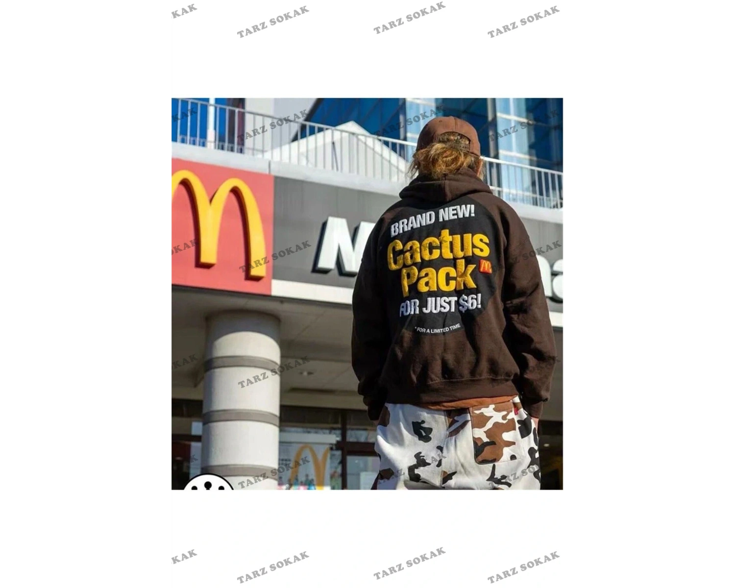 Y2K Cactüs Pack Kahverengi Unisex Sweatshirt KOD 2009 Kahverengi