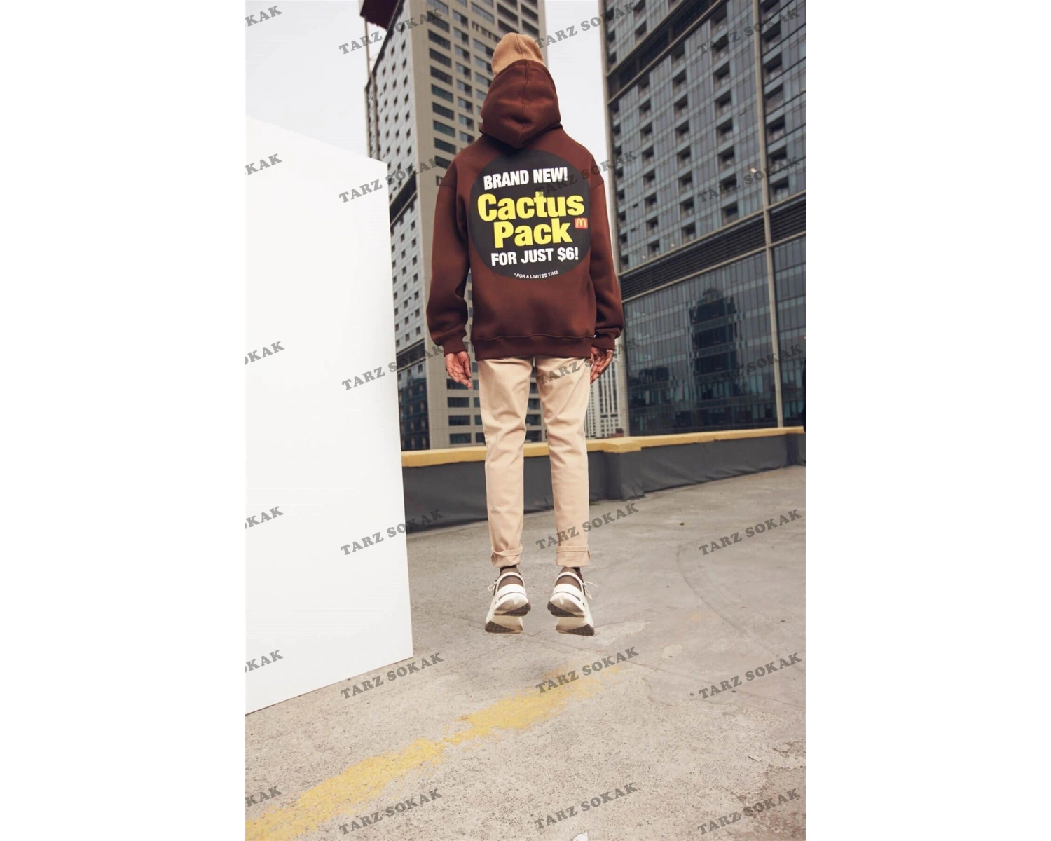 Y2K Cactüs Pack Kahverengi Unisex Sweatshirt KOD 2009 Kahverengi