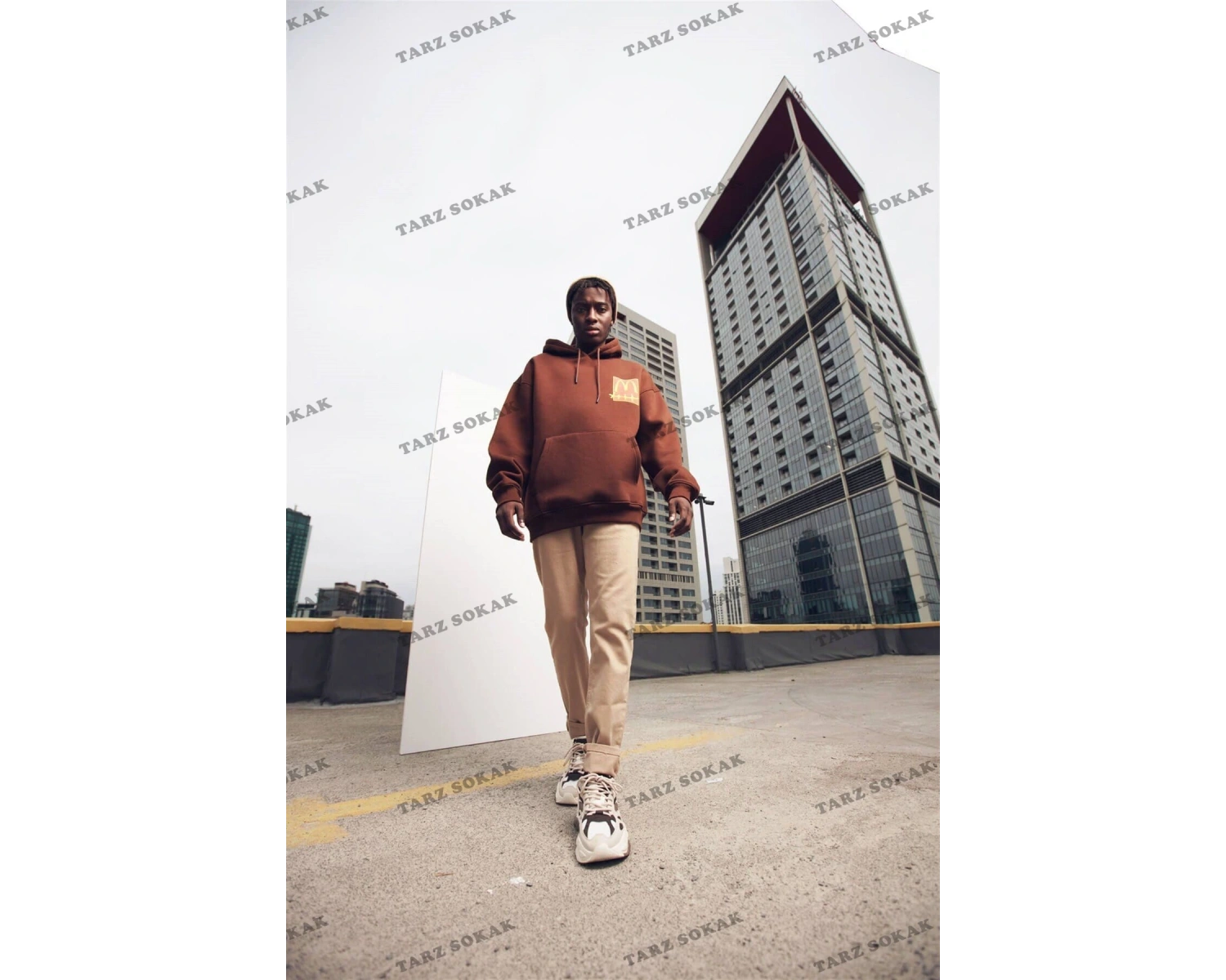 Y2K Cactüs Pack Kahverengi Unisex Sweatshirt KOD 2009 Kahverengi