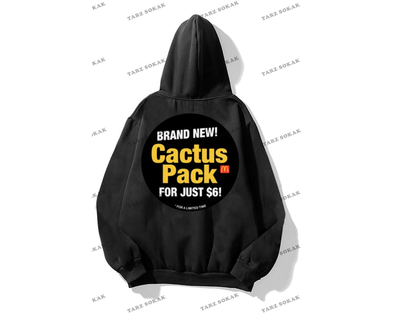 Y2K Cactüs Pack Siyah Unisex Sweatshirt KOD 2009