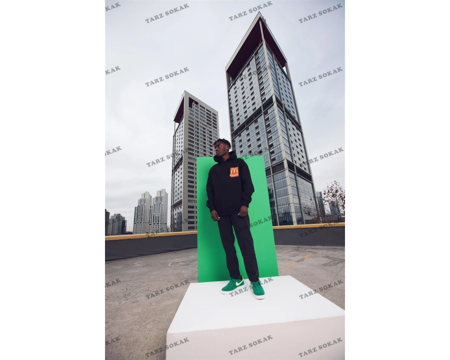 Y2K Cactüs Pack Siyah Unisex Sweatshirt KOD 2009