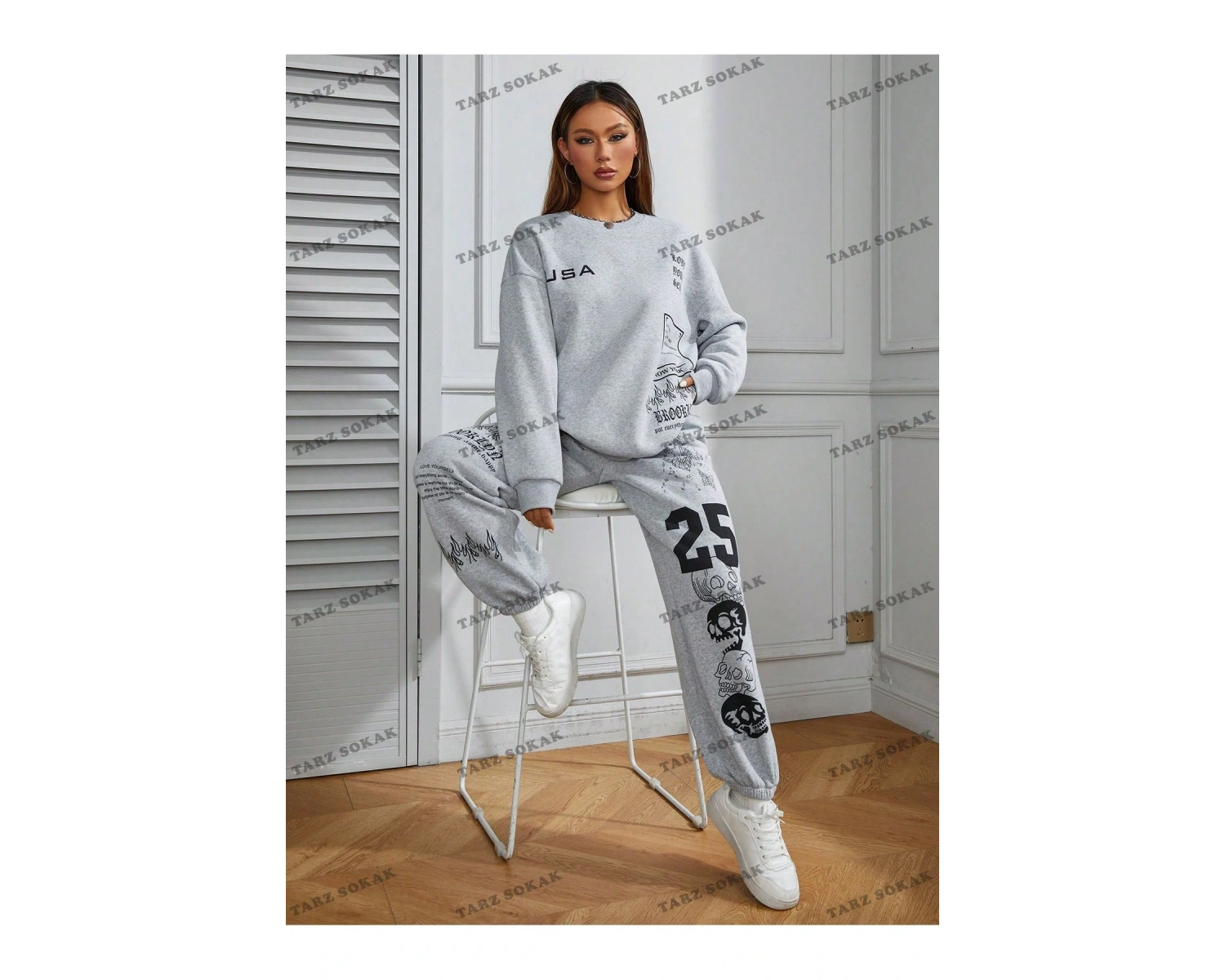 Y2K Eşofman Takımı Yeni SEZON TREND MODEL 1317