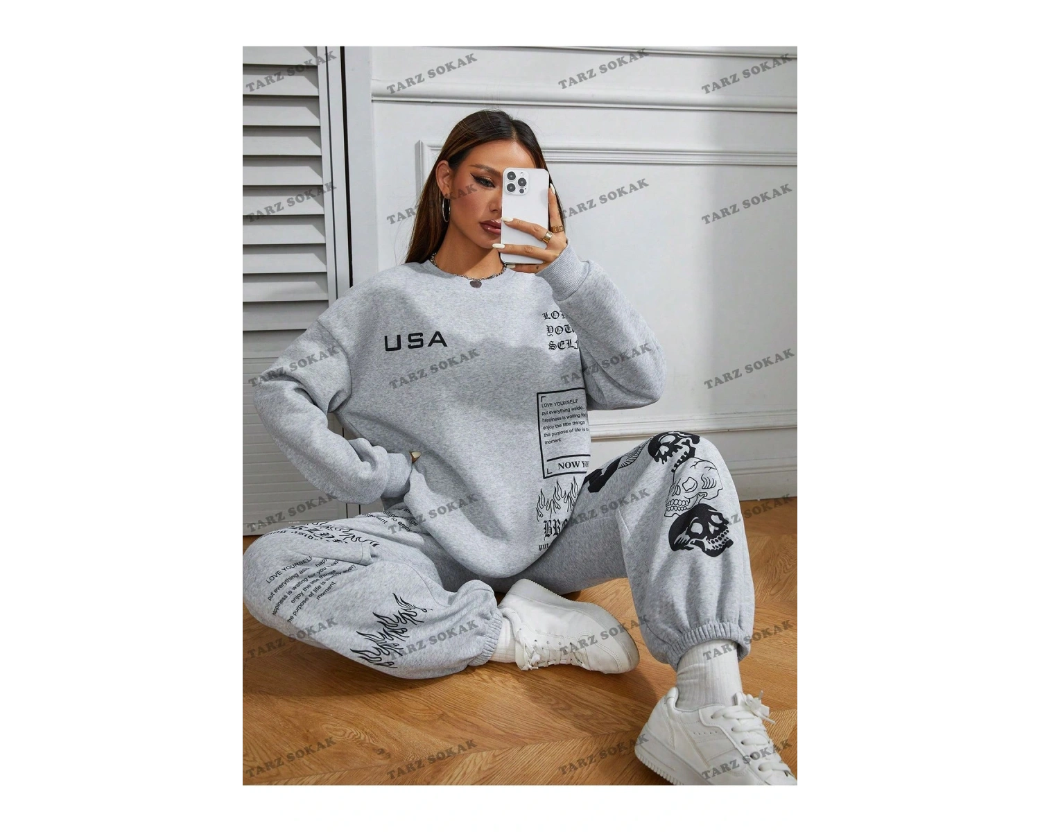 Y2K Eşofman Takımı Yeni SEZON TREND MODEL 1317