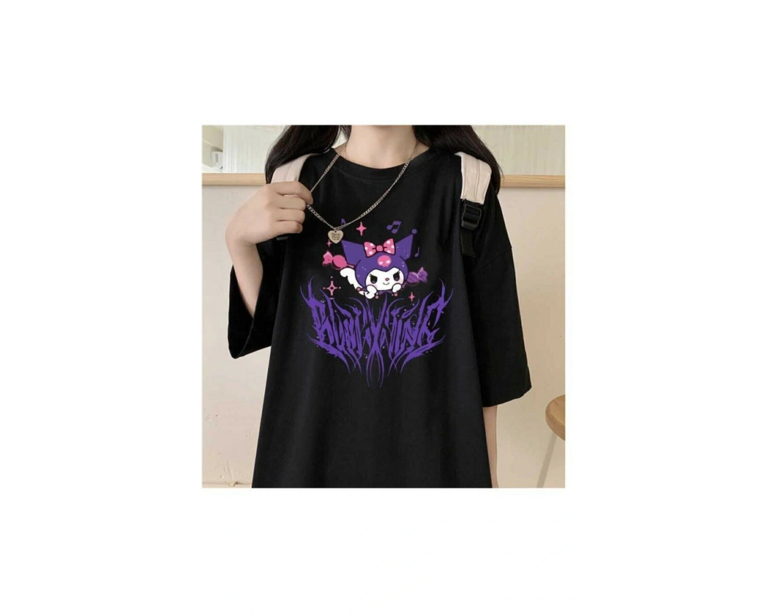 Y2k Harajuka Style Etiket Ars Harajuku Kuromi Gotik T-shirt Arsgotik