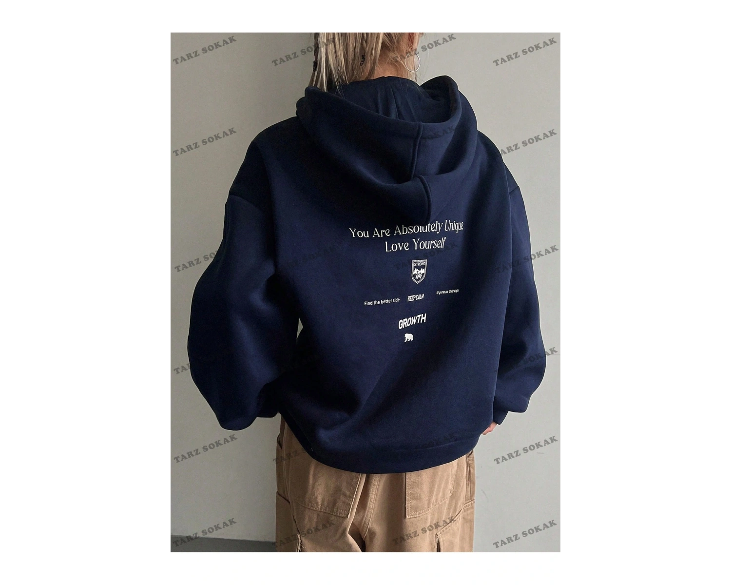 Y2K TREND SEZON BAY  UNİSEX RETRO SWEATSHIRT KAPŞONLU KOD 1853