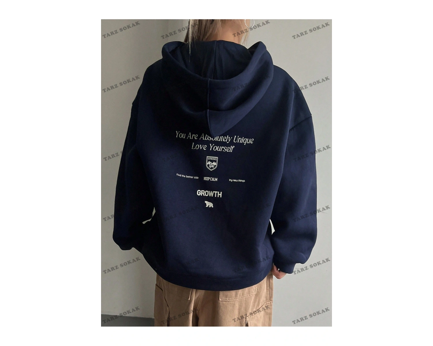 Y2K TREND SEZON BAY  UNİSEX RETRO SWEATSHIRT KAPŞONLU KOD 1853