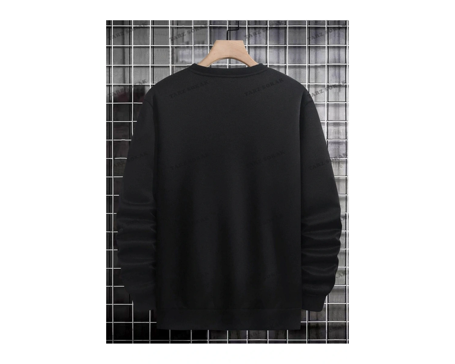 Y2K Unisex Bear & Fan Sweatshirt KOD 1549 Beyaz