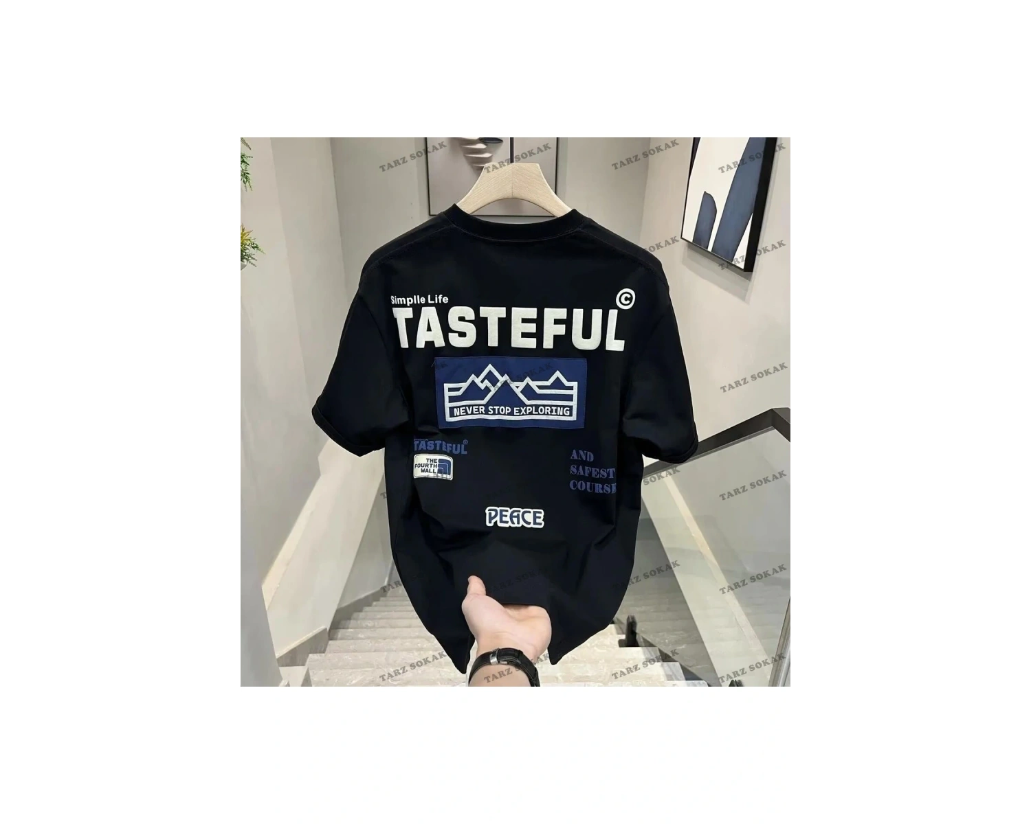 Y2K Unisex Harajuka Anime Retro Kawai Kuromi T-shirt Kod-Mavi-Etiket:  8458