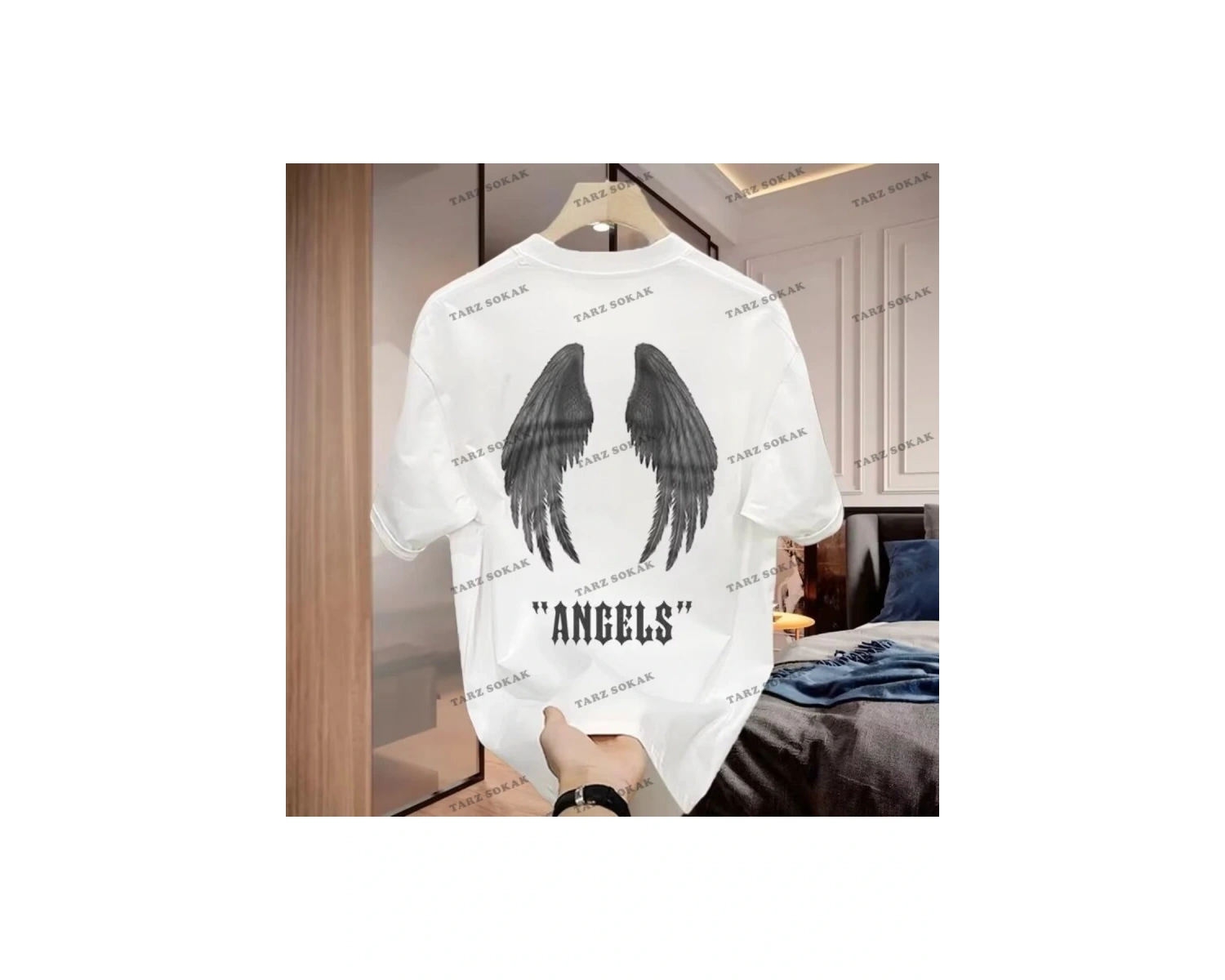 Y2K Unisex Harajuka Anime Retro Kawai Kuromi T-shirt Kod-Mavi-Etiket:  8474