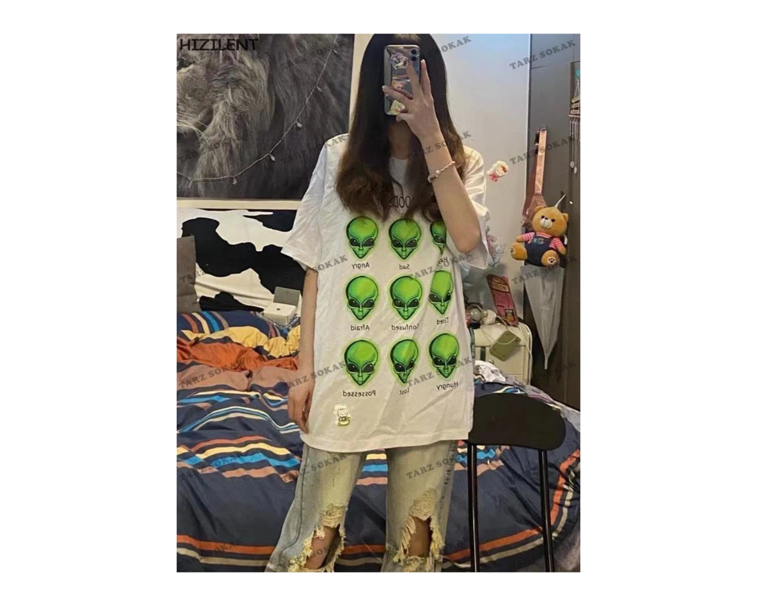 Y2K Unisex Harajuka Anime Retro Kawai Kuromi T-shirt Kod  Rertr Tarzsokak 6645