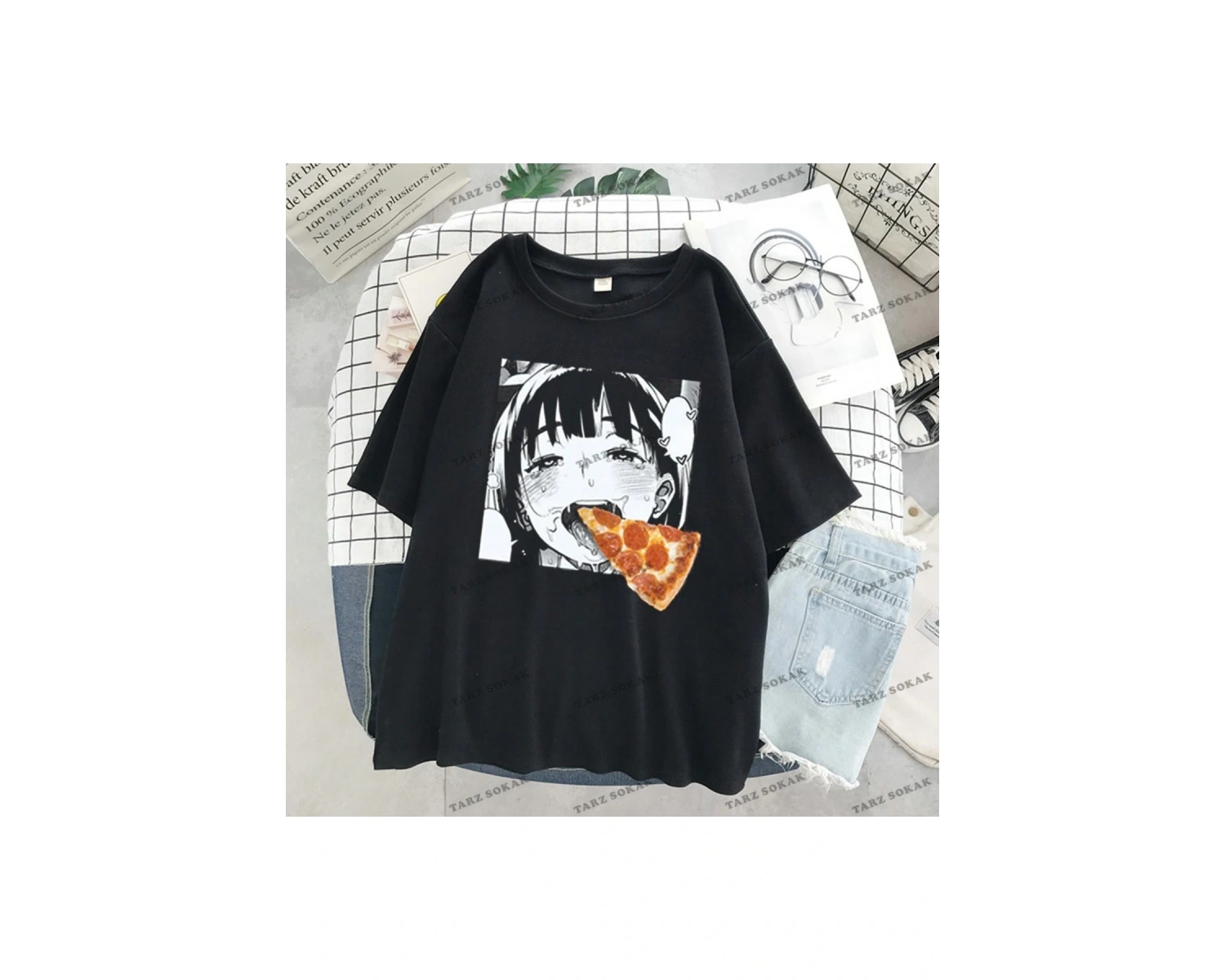 Y2K Unisex Harajuka Anime Retro Kawai Kuromi T-shirt Kod  Rertr Tarzsokak 6653