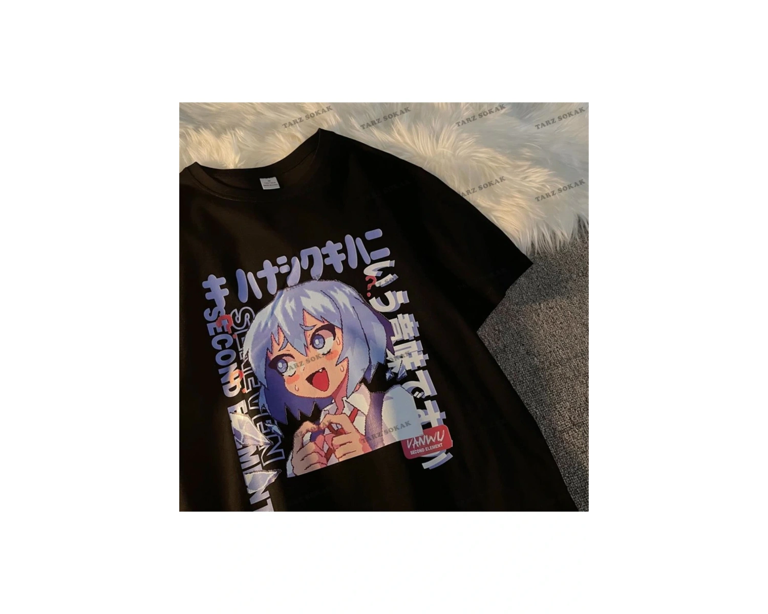 Y2K Unisex Harajuka Anime Retro Kawai Kuromi T-shirt Kod  Rertr Tarzsokak 6654