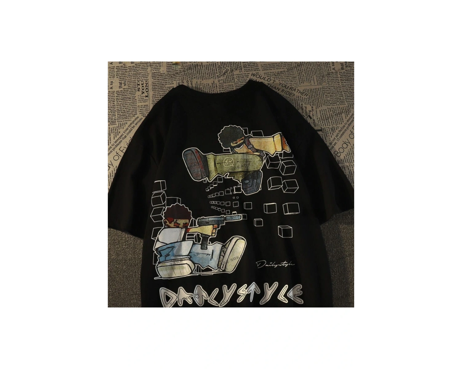 Y2K Unisex Harajuka Anime Retro Kawai Kuromi T-shirt Kod  Rertr Tarzsokak 6676