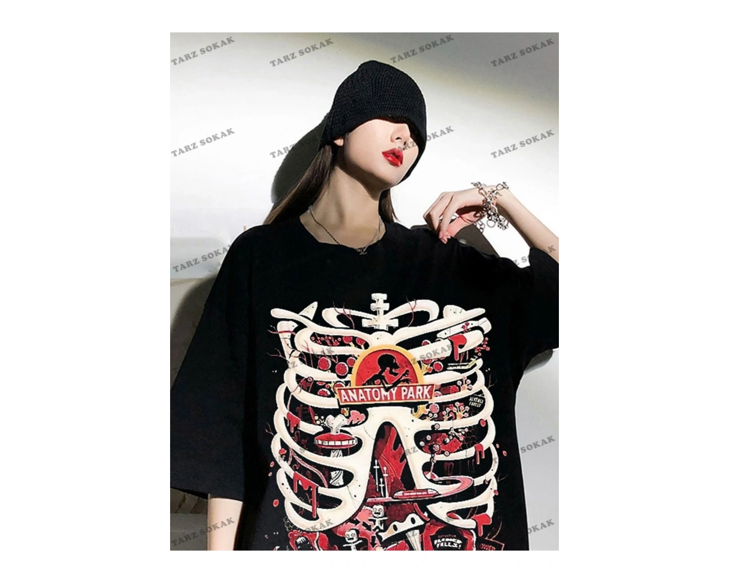 Y2K Unisex Harajuka Anime Retro Kawai Kuromi T-shirt Kod  Rertr Tarzsokak 6682