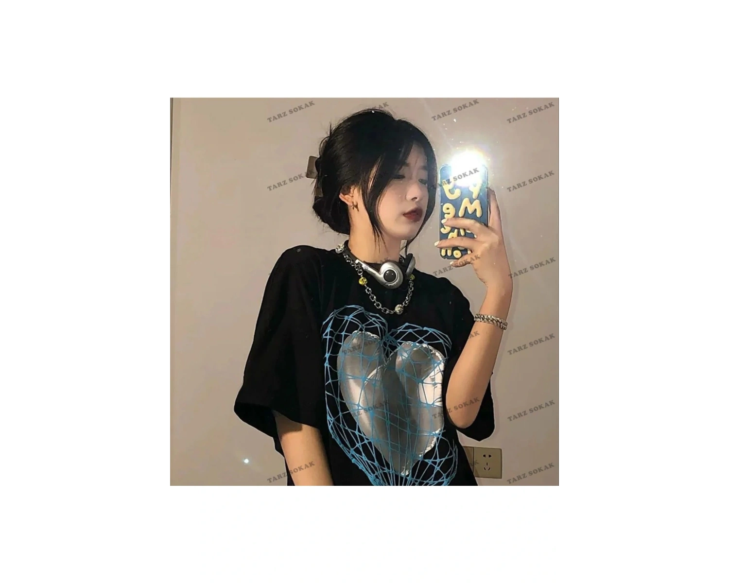 Y2K Unisex Harajuka Anime Retro Kawai Kuromi T-shirt Kod  Rertr Tarzsokak 6689