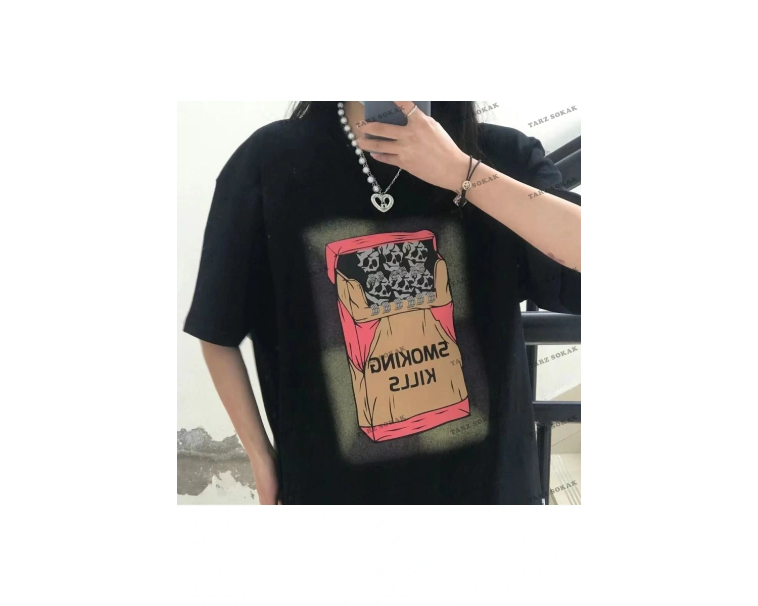 Y2K Unisex Harajuka Anime Retro Kawai Kuromi T-shirt Kod  Rertr Tarzsokak 6705