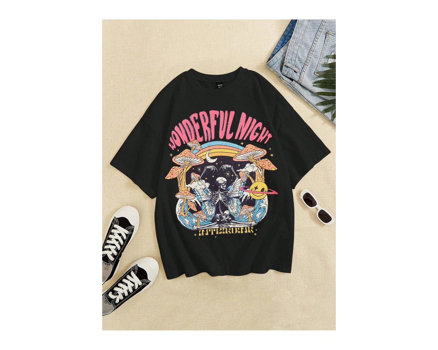 Y2K Unisex Harajuka Anime Retro Kawai Kuromi T-shirt Kod  Rertr Tarzsokak 6741