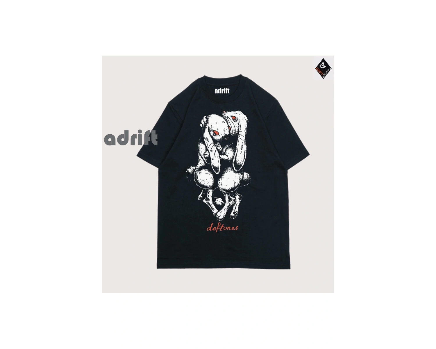 Y2K Unisex Harajuka Deftones Unisex Oversize Kalıp Tişört