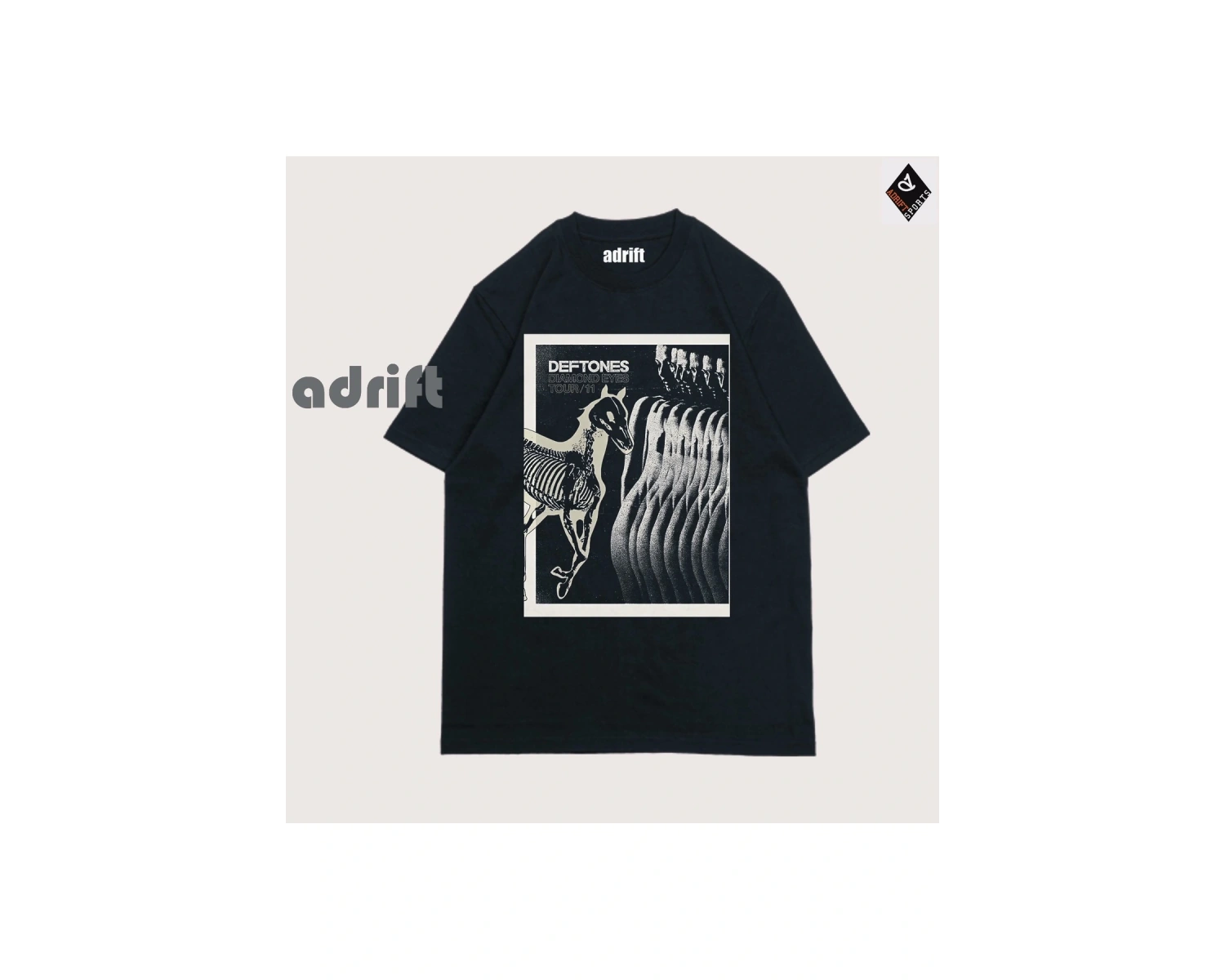 Y2K Unisex Harajuka Deftones Unisex Oversize Kalıp Tişört