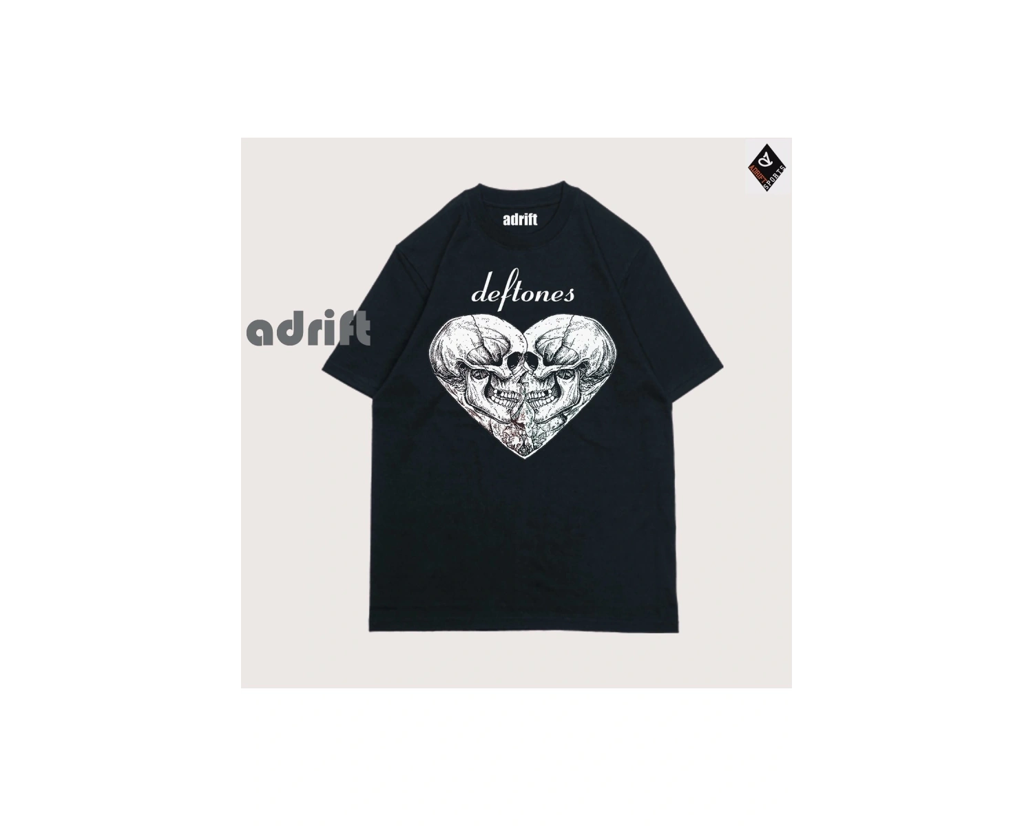 Y2K Unisex Harajuka Deftones Unisex Oversize Kalıp Tişört