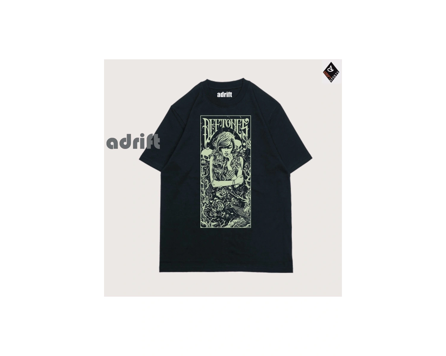 Y2K Unisex Harajuka Deftones Unisex Oversize Kalıp Tişört