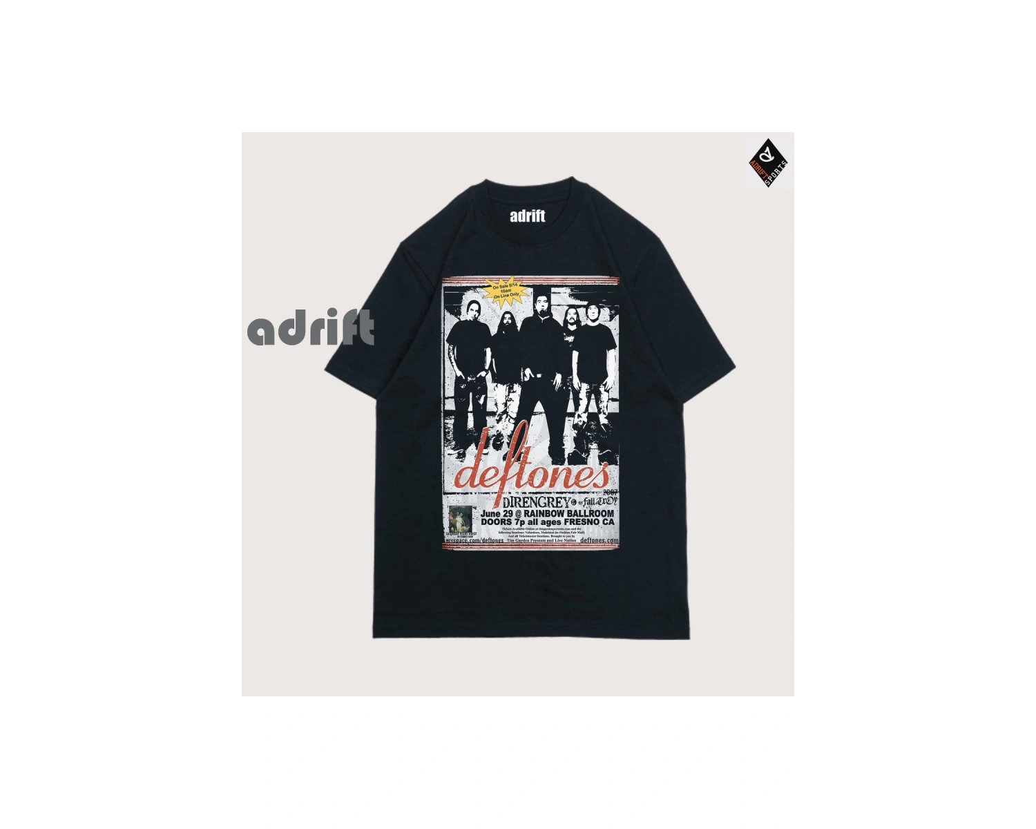 Y2K Unisex Harajuka Deftones Unisex Oversize Kalıp Tişört