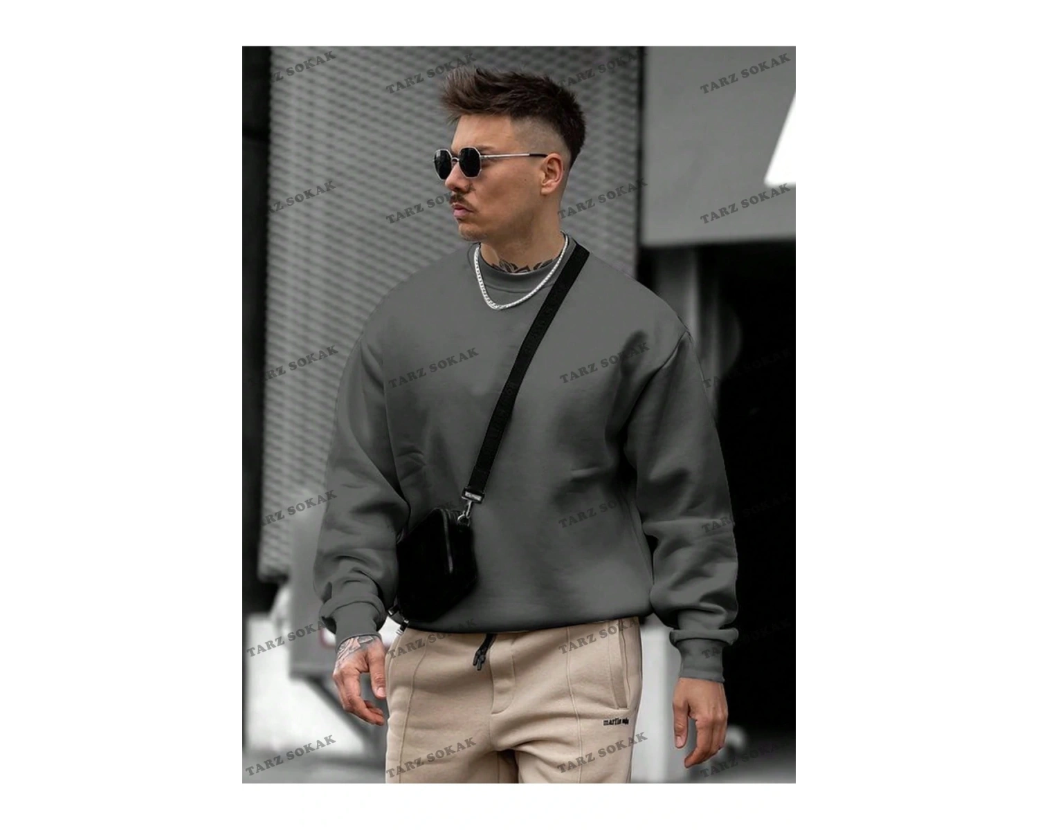 Y2K Unisex Kanye Tweet Sweatshirt KOD 1579 Beyaz