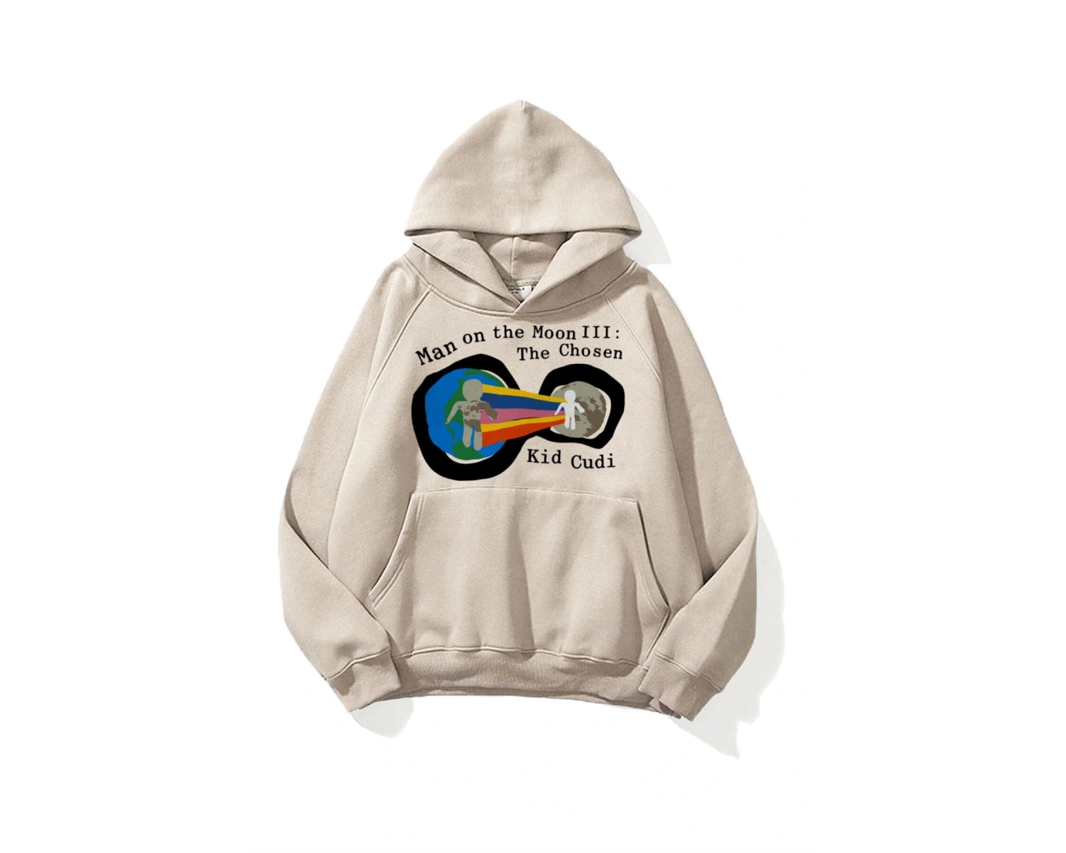 Y2K Unisex Man On The Moon Sweatshirt Hoodie KOD 1949