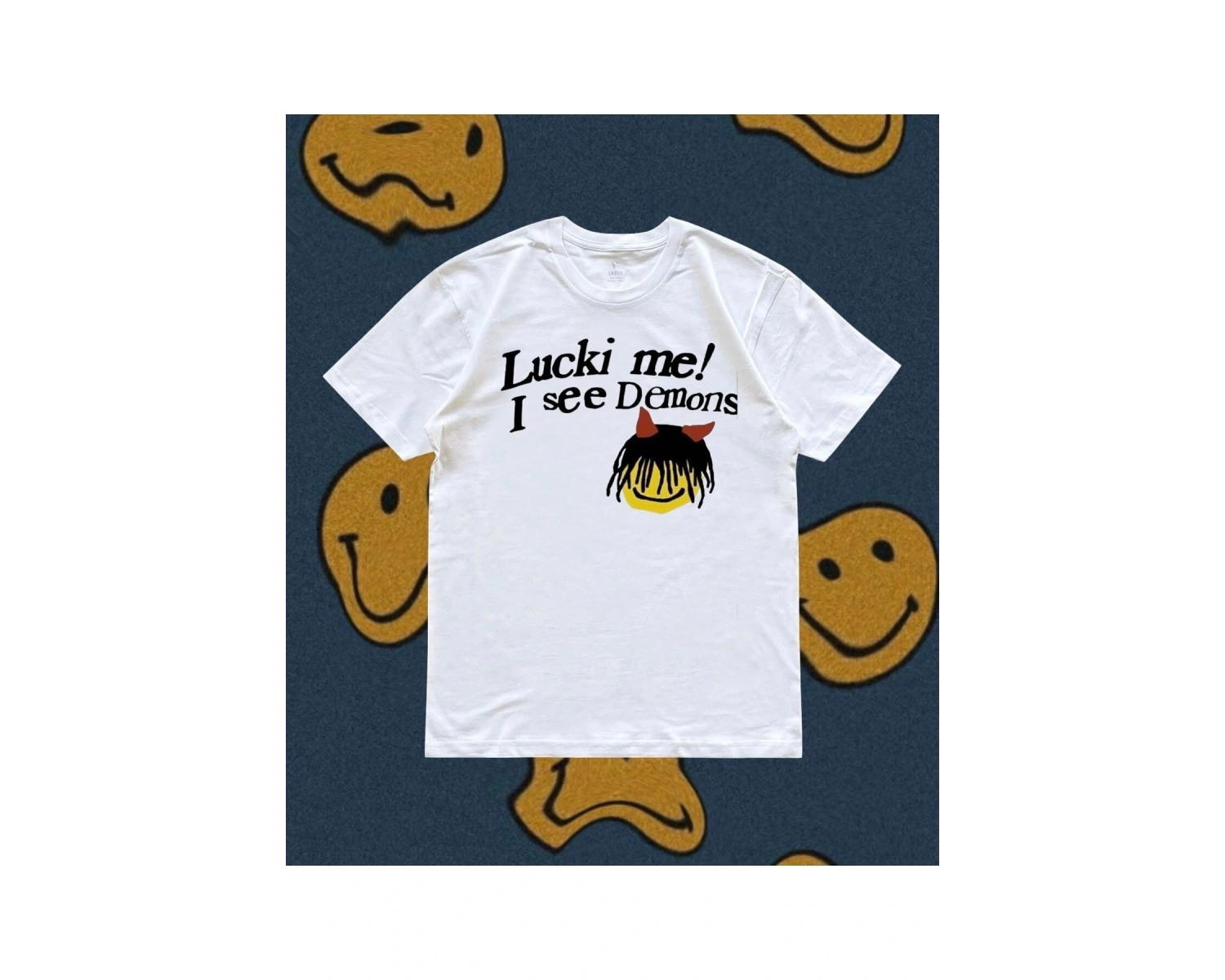 Y2k Unisex Oversize Lucki Me I See Ghost Tshirt