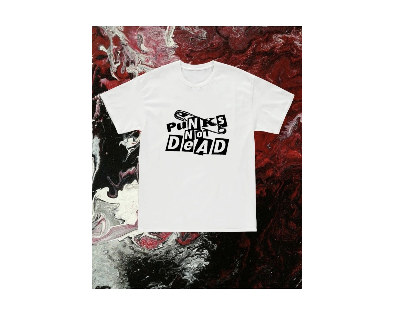 Y2k Unisex Oversize Punks Not Dead Tshirt