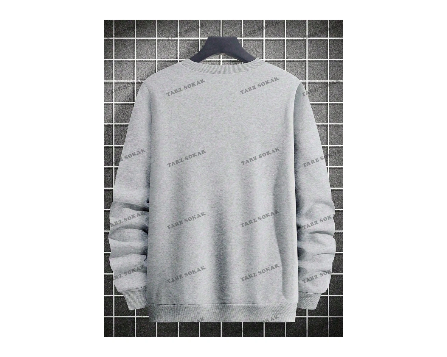 Y2K Unisex Pockets Empty Sweatshirt KOD 1617 Beyaz