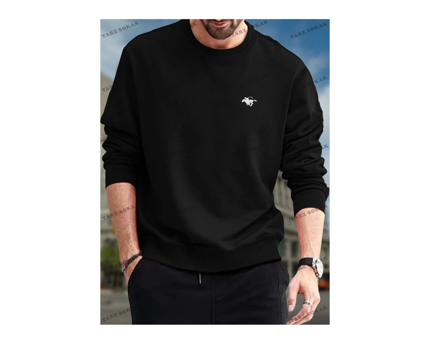 Y2K Unisex Shooting Star Sweatshirt KOD 1535 Gri