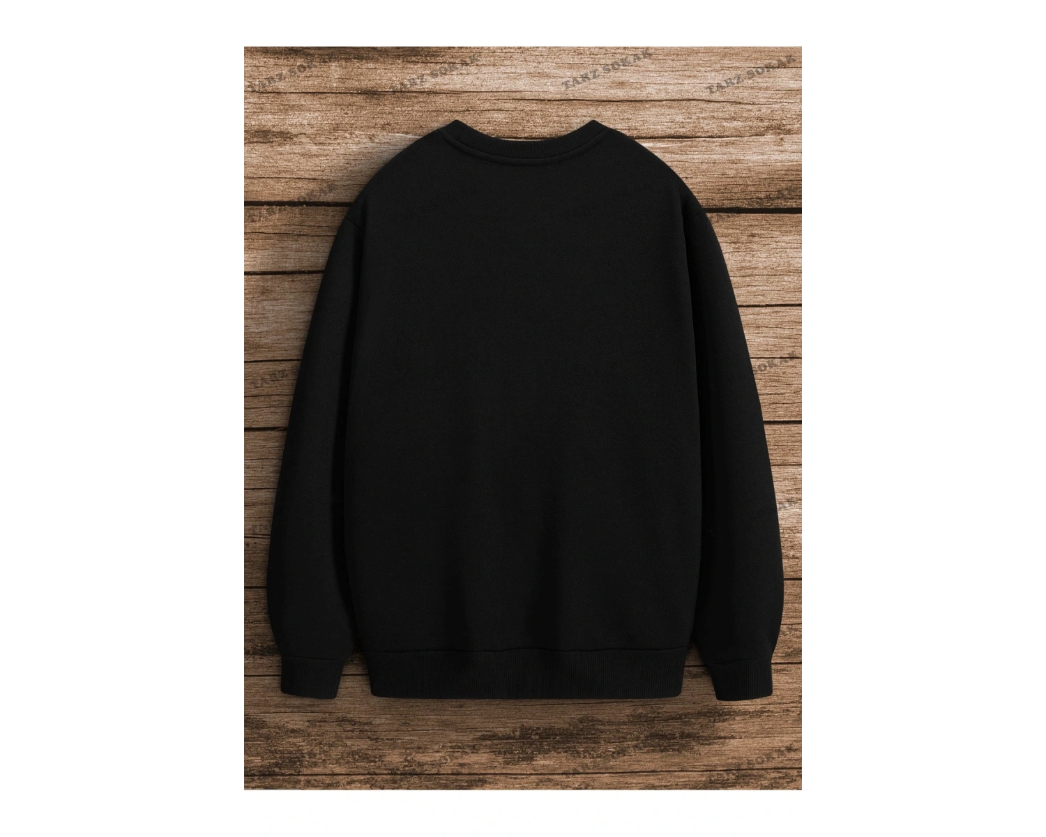 Y2K Unisex Star Stroke Taş Görünümlü Baskılı Sweatshirt KOD 1508 Gri