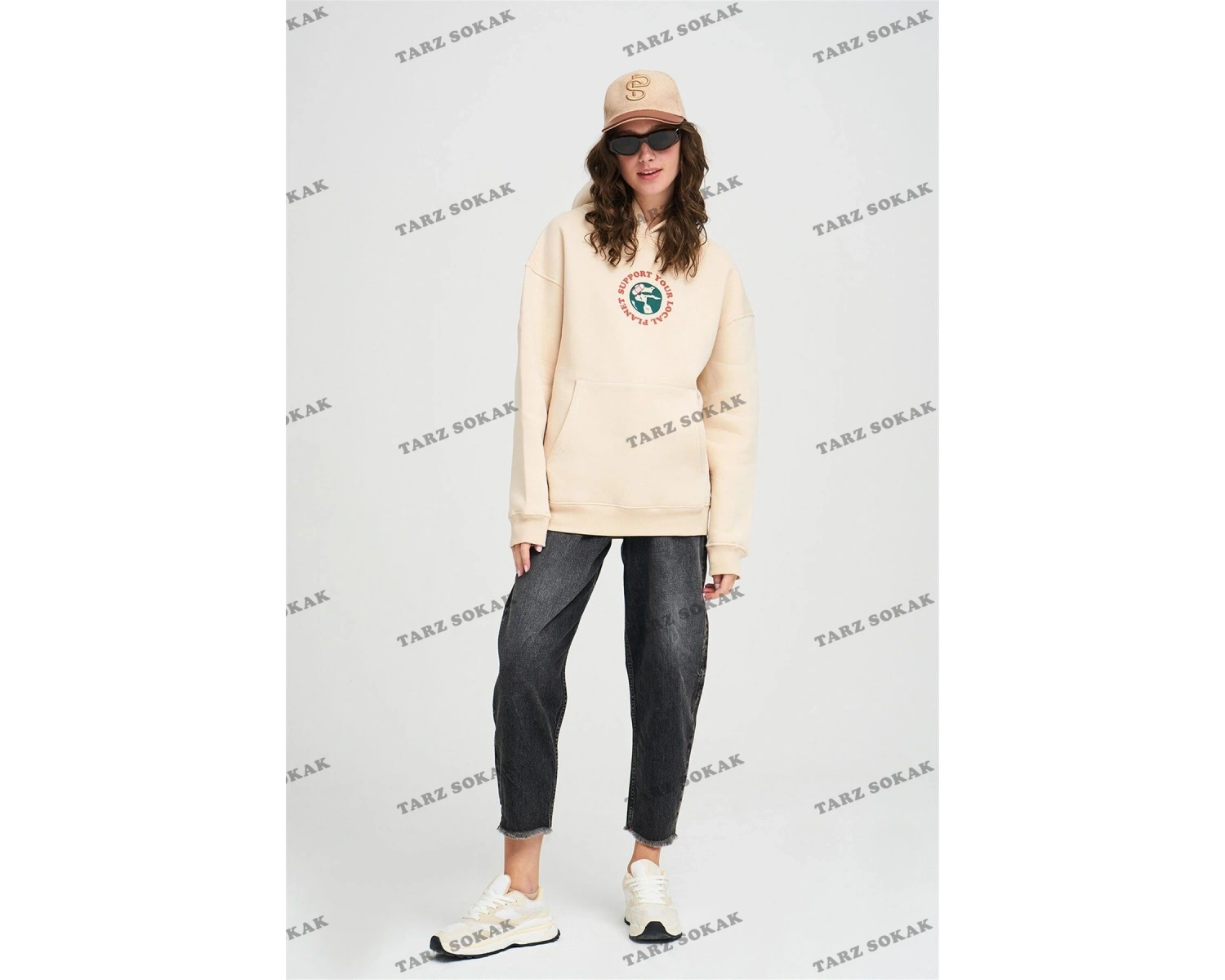 Y2K Unisex Support Your Planet Sweatshirt Hoodie KOD 1929