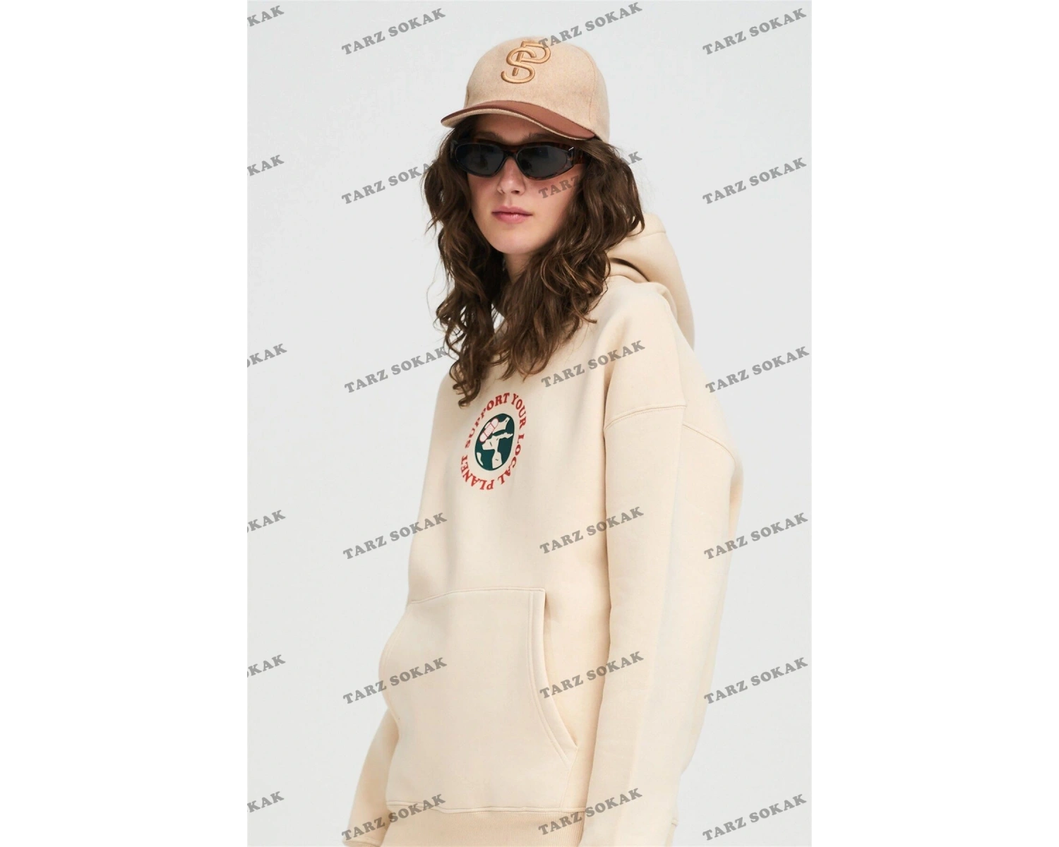 Y2K Unisex Support Your Planet Sweatshirt Hoodie KOD 1929